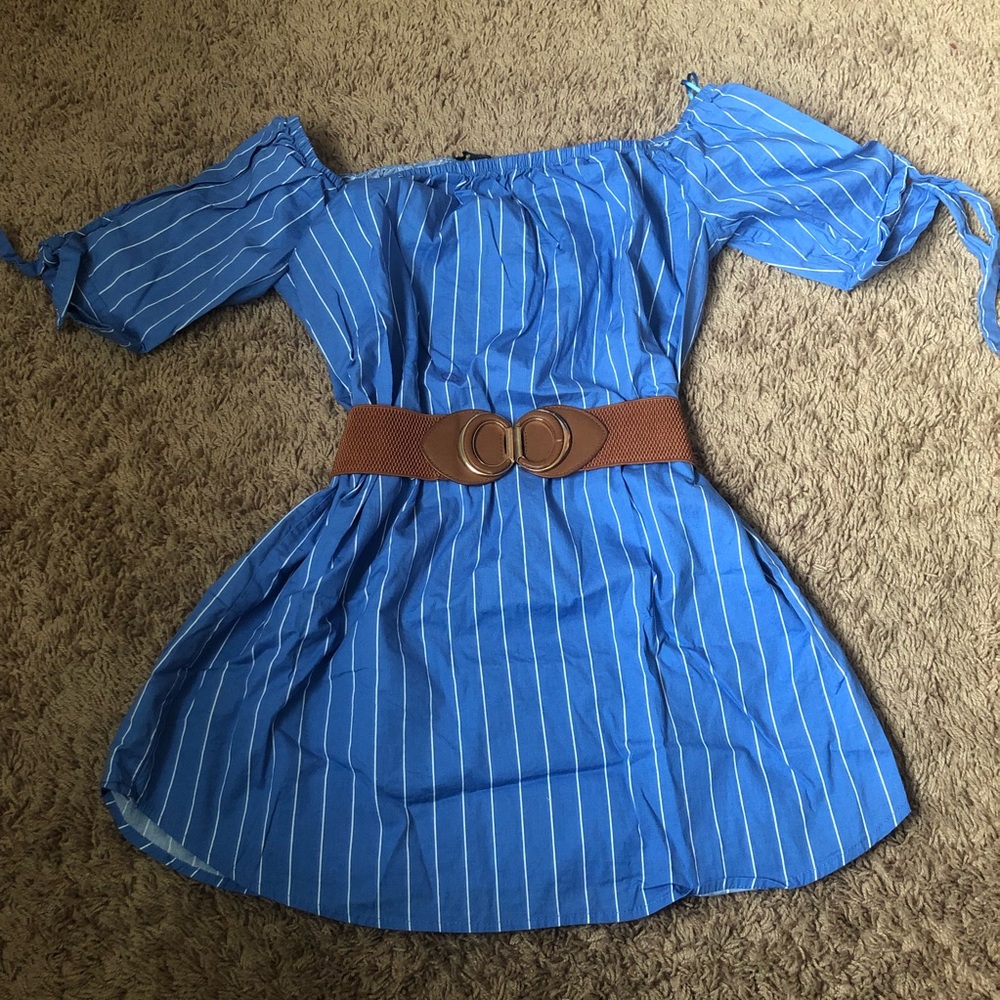 Striped Shirt Dress